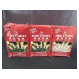 (3) Holiday Style 70 Clear Mini Lights