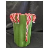 21 Spangler Hand-Striped Candy Canes Peppermint