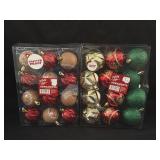 (2) 12ct. Shatter Proof Christmas Ornaments