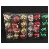(2) 12ct. Shatter Proof Christmas Ornaments