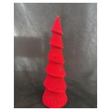 13in Red Christmas Tree Tabletop Decor