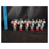 (6) Mini Nutcracker Figurines 5'
