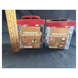 (2) Holiday Style Ornament Activity Sets