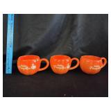 (3) Hello Pumpkin Ceramic Mugs
