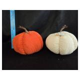 (2) Plush Pumpkins 5'