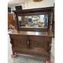 FIGURAL CARVED OAK BUFFET