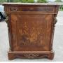 FRENCH MARBLE TOP BRONZE ADORNED COMMODE