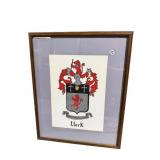 CLARK FRAMED CREST PRINT