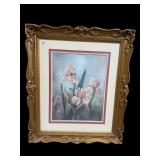 ORNATE FRAME FLORAL STILL LIFE PRINT