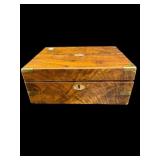 19TH CENT. WALNUT LAP DESK AS IS