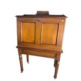 WALNUT VICTORIAN SLANT FRONT DESK