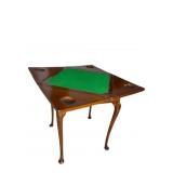 19TH CENT. QUEEN ANNE FLIP TOP GAME TABLE