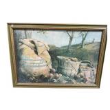 MID CENTURY APPLE FARM PRINT