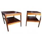 2 DREXEL MCM WALNUT END TABLES