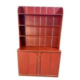 PINE PRIMITIVE STEPBACK CUPBOARD