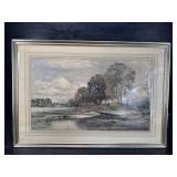 FARM SCENE LITHOGRAPH