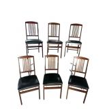 6 SOLID MAHOGANY FOLDING CHAIRS