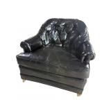 HENREDON LEATHER CLUB CHAIR