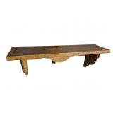 ANTIQUE PENNSYLVANIA DUTCH PAINTED CLOCK SHELF