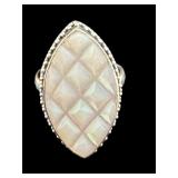 DESIGNER BALI DESIGNS STERLING MOP RING