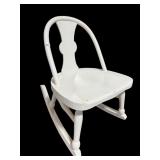 ANTIQUE PLANK BOTTOM CHILDS ROCKER