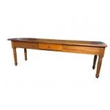 19TH CENTURY PINE 1 DRAWER PLANTATION TABLE