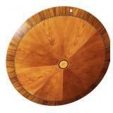 SUNBURST BANDED INLAID ROUND LAZY SUSAN TOP