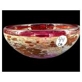 1989 ARTIST SIGNED STUDIO ART GLASS BOWL