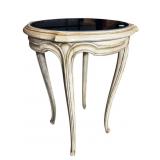 ITALIAN PAINT DECORATED MIRROR TOP TABLE