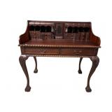 SOLID MAHOGANY CHIPPENDALE WRITING DESK