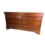 CHERRY 6 DRAWER DRESSER