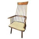 19TH CENTURY ASH WINDSOR ARM CHAIR