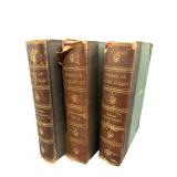 3 VOLUMES OF THE WORKS OF ALEX DUMAS LEATHER