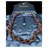 AMETHYST BEADED CHUNKY NECKLACE IN CASE