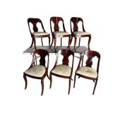 6 ANTIQUE 19TH CENTURY MAHOGANY CHAIRS