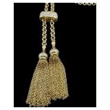 DESIGNER EMMA SKY CRYSTAL GOLDTONE NECKLACE