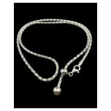 DESIGNER ITALY STERLING BYZANTINE NECKLACE