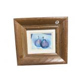 OAK FRAMED PEAR PRINT