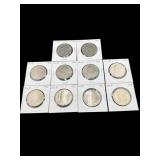 LOT OF 10 1976 P IKE DOLLARS