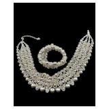 DESIGNER SKYLINE COLLECTION NECKLACE BRACELET SET