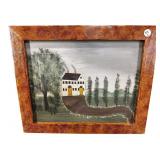 HOUSE ON THE HILL PAINTING ON CANVAS