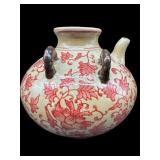 ORIENTAL PORCELAIN 4 HANDLE VASE