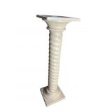 TWISTED COLUMN PAINT DECORATED PEDESTAL