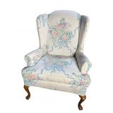 QUEEN ANNE HIGH BACK WINGBACK CHAIR