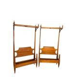 2 STATTON SOLID CHERRY QUARTER TEESTER SINGLE BEDS