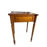 SOLID CHERRY TURNED LEG 1 DRAWER STAND