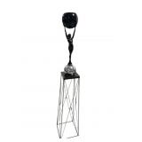 MODERN DESIGN FIGURAL STATUE ON STAND