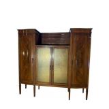 19TH CENT. WALNUT INLAID SHRUNK