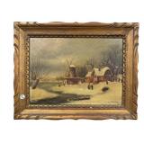 19TH CENT. SIGNED W.T.WYANT OIL ON CANVAS