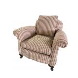 PLAID UPHOLSTERED CLUB CHAIR